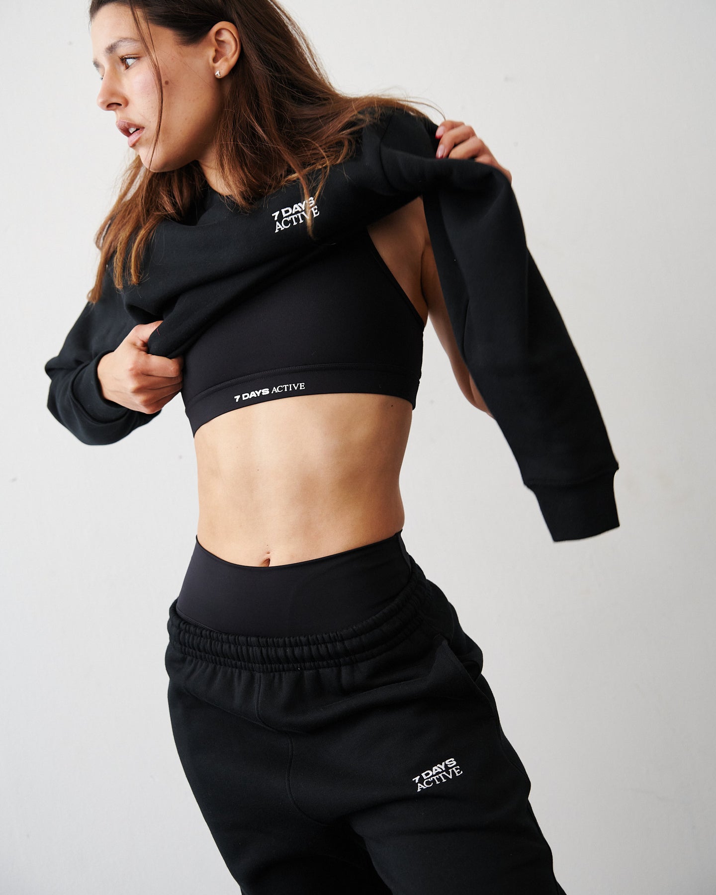 Organic Fitted Crewneck - Black