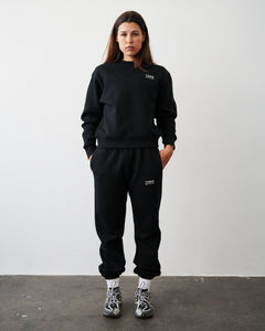 Organic Fitted Sweatpants - Black