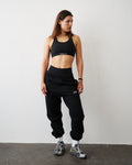 Organic Fitted Sweatpants - Black