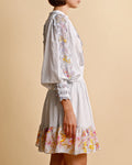 Cotton Slub Mini Dress - Flower Market