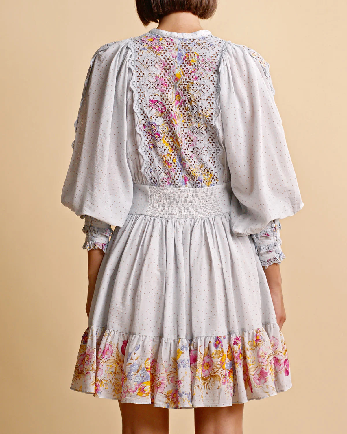 Cotton Slub Mini Dress - Flower Market
