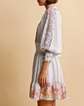 Cotton Slub Mini Dress - Flower Market