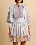 Cotton Slub Mini Dress - Flower Market
