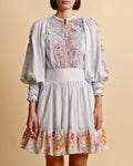 Cotton Slub Mini Dress - Flower Market