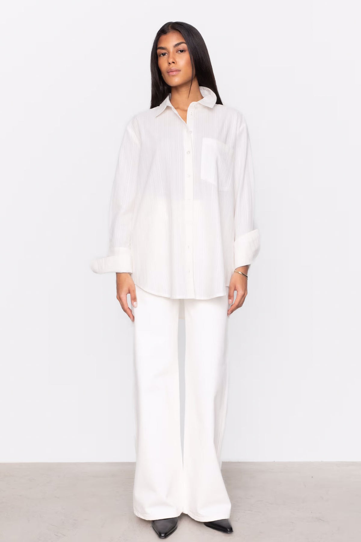 Bibi Crepe Shirt - Vit