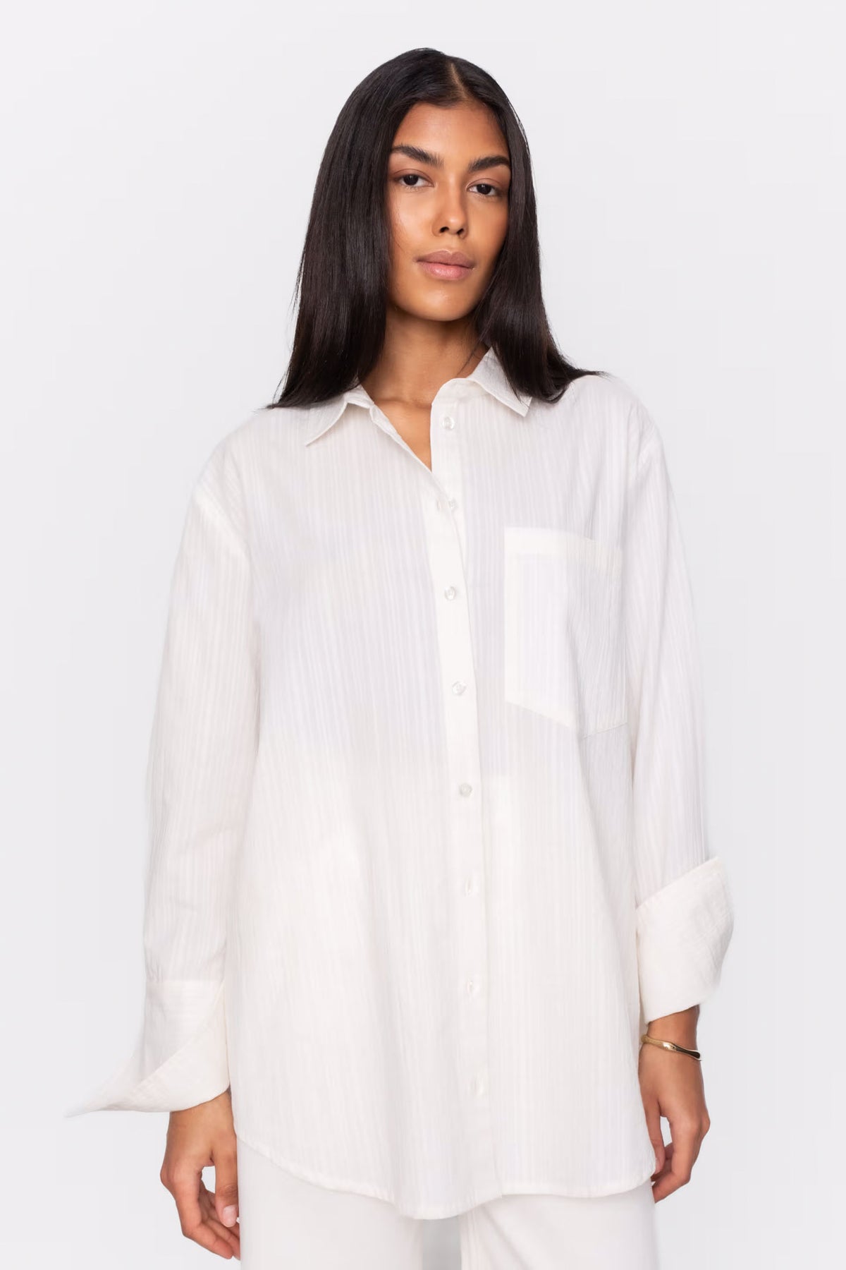 Bibi Crepe Shirt - Vit