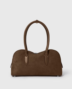 Ryder Suede Shoulder Bag - Moka