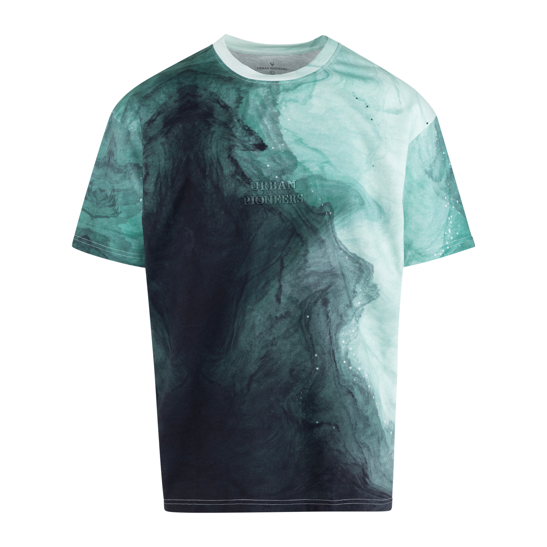 Stitch Tee - Deep Ocean Aop