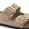 Birkenstock Arizona Big Buckle Nubuckskinn Smal - Sandcastle