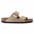 Birkenstock Arizona Big Buckle Nubuckskinn Smal - Sandcastle