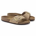 Madrid Big Buckle Natural Leather Nubuck Narrow - Sandcastle