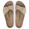Madrid Big Buckle Natural Leather Nubuck Narrow - Sandcastle
