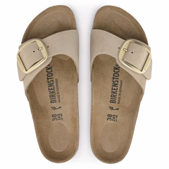 Madrid Big Buckle Natural Leather Nubuck Narrow - Sandcastle