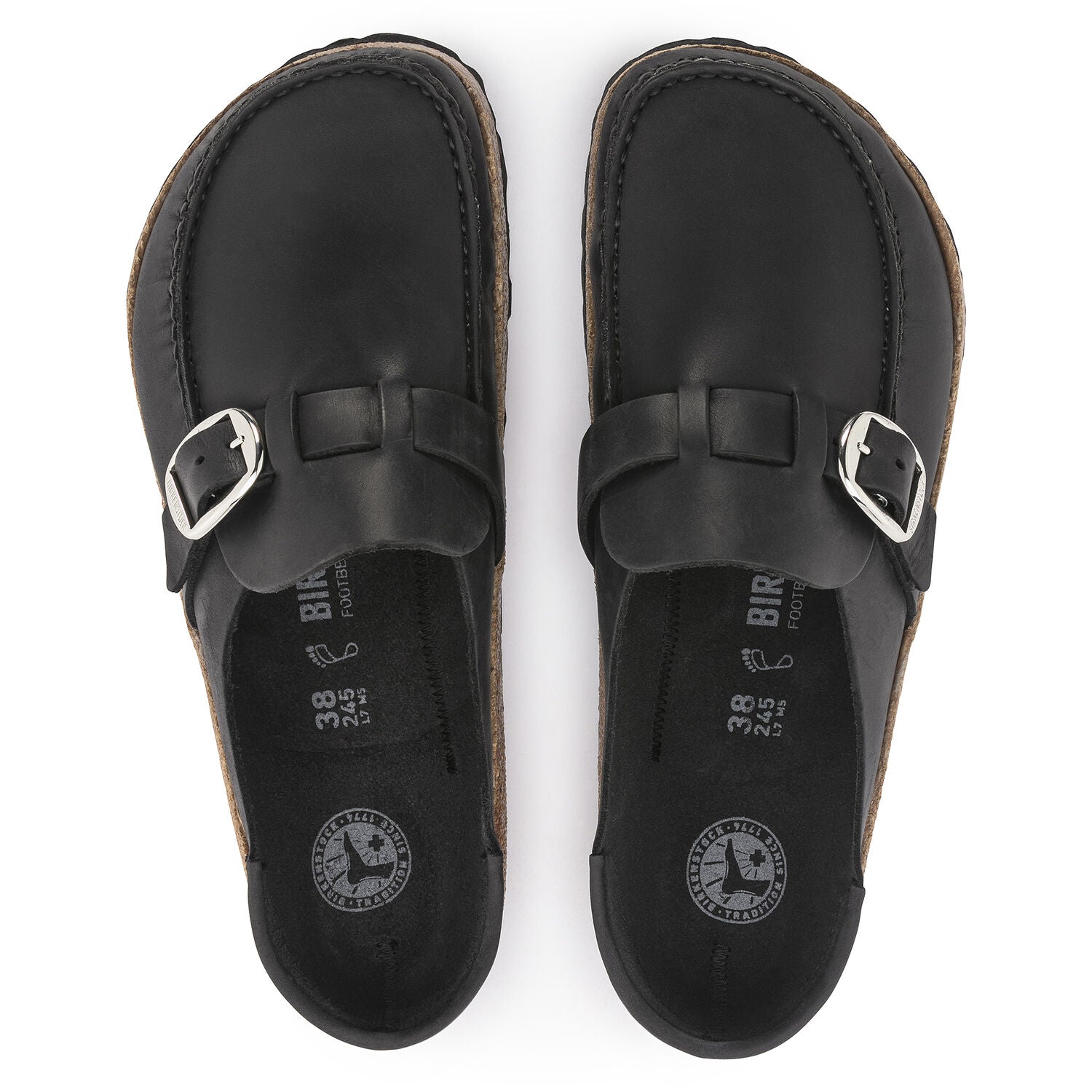 Buckley Oiled Leather Narrow - Black