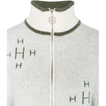 Iben Zip Jacket - White Alyssum/Green