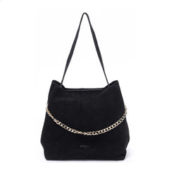 Chiara Suede W. Gold - Black