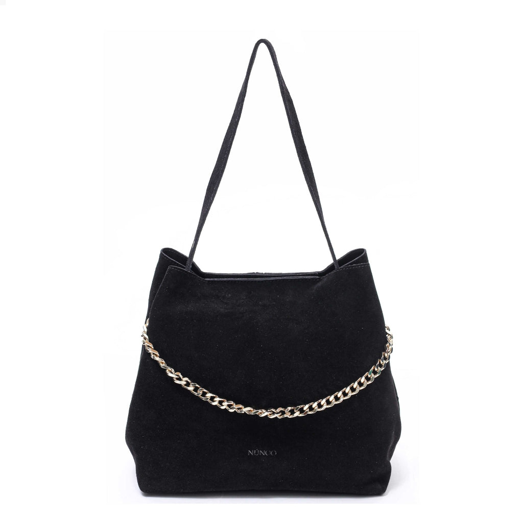 Chiara Suede W. Gold - Black
