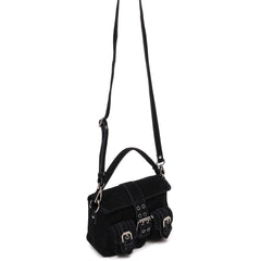 Small Honey Buckle Suede - Black