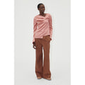 Asymmetrical Long Sleeve Top - Rose Tan
