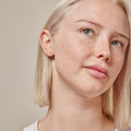 Enamel Dot Stud - Pink