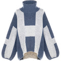 Isa Sweater - Blue With Grey Melange