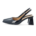 Biamaralyn Slingback Patent - Marinblå