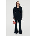 Voluminous Mini Coat Dress - Black
