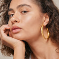 Ane Extra Large Hoops - Guld