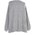 Sofie V-Neck Sweater - Grey Melange