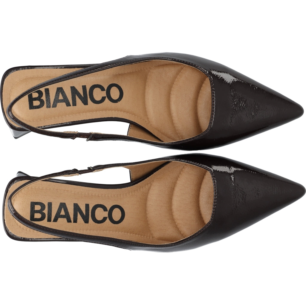 Biamaralyn Slingback Patent - Brown
