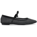 Rhinestone Bow Ballerina - Black