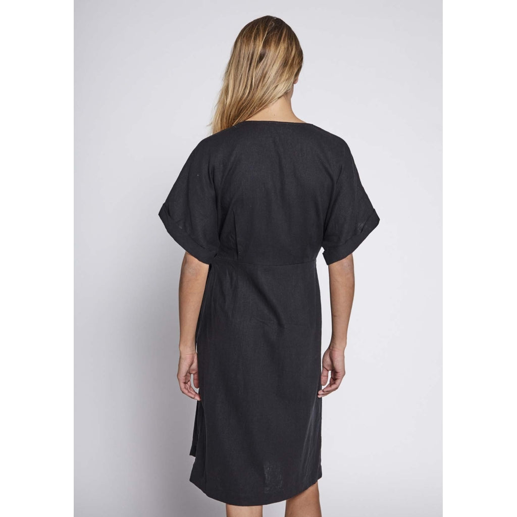 Esi Wrap Dress - Svart