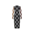 Midi Fitted Dress - Chocolate Combo