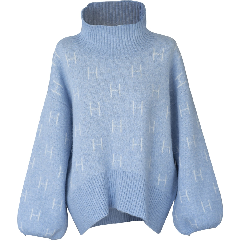 Fam Sweater Short - Ljusblå
