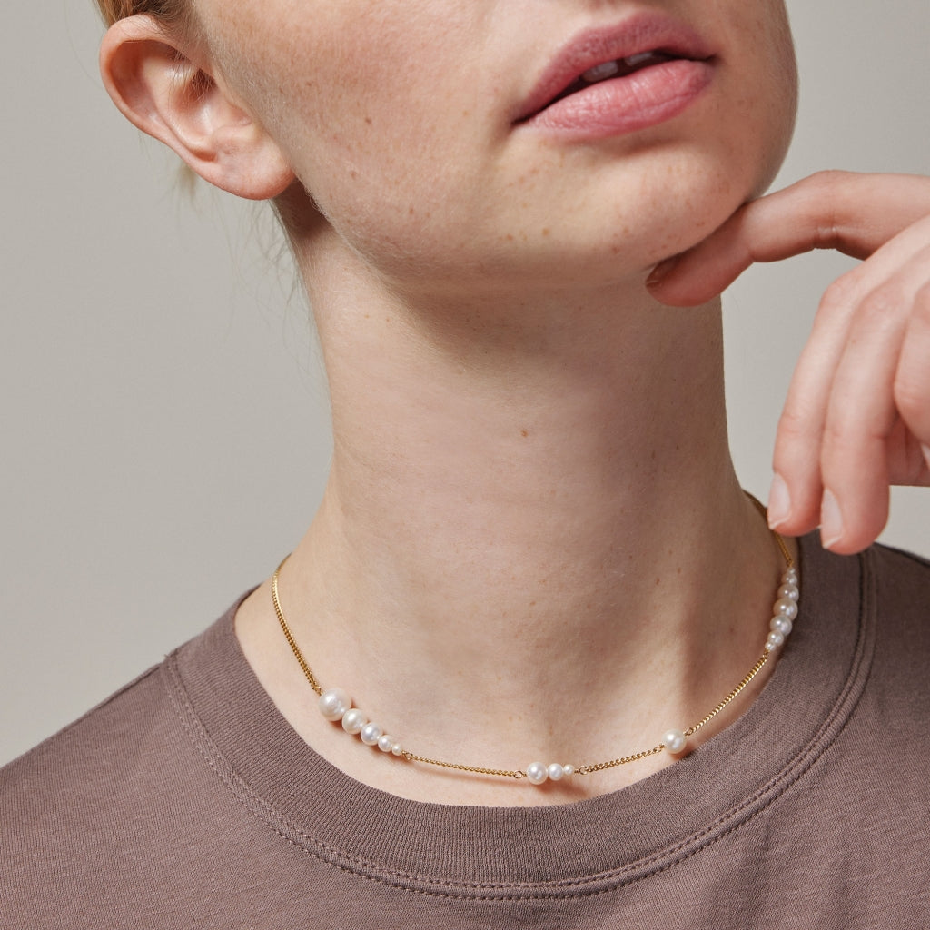 Carmen Necklace - Gold/Pearls