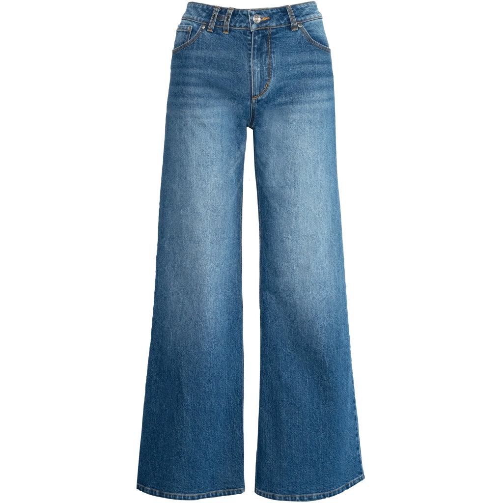 HÉST Irina Wide Leg - Medium Wash Blue Denim