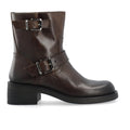 Bianco Biaharper Mid Calf Biker Boot - Chestnut