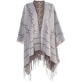 London Shawl - Brown With Beige