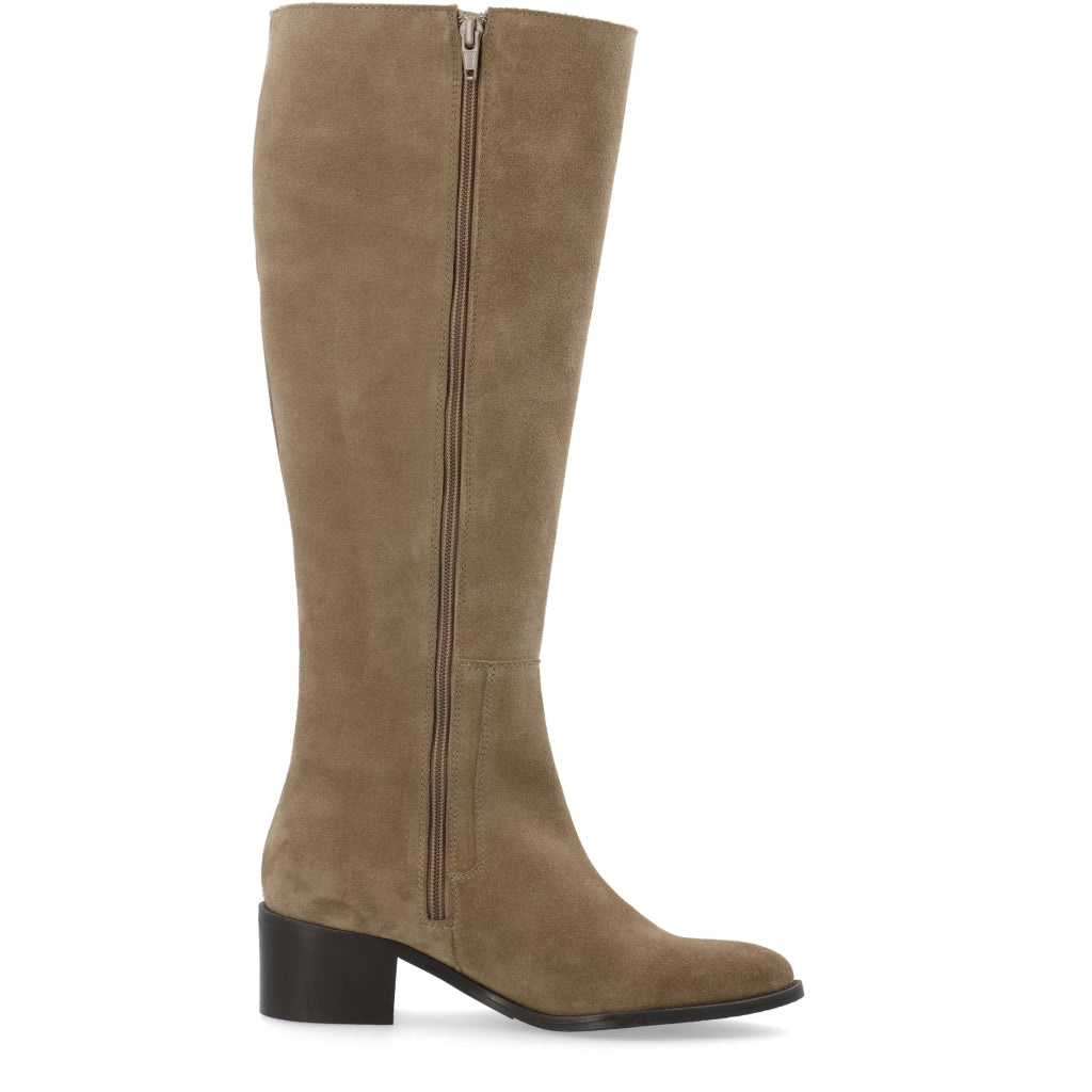 Biacarol Chelsea Knee High Boot Oily Suede - Sand
