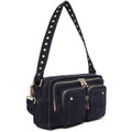 Ellie Suede - Navy med guld