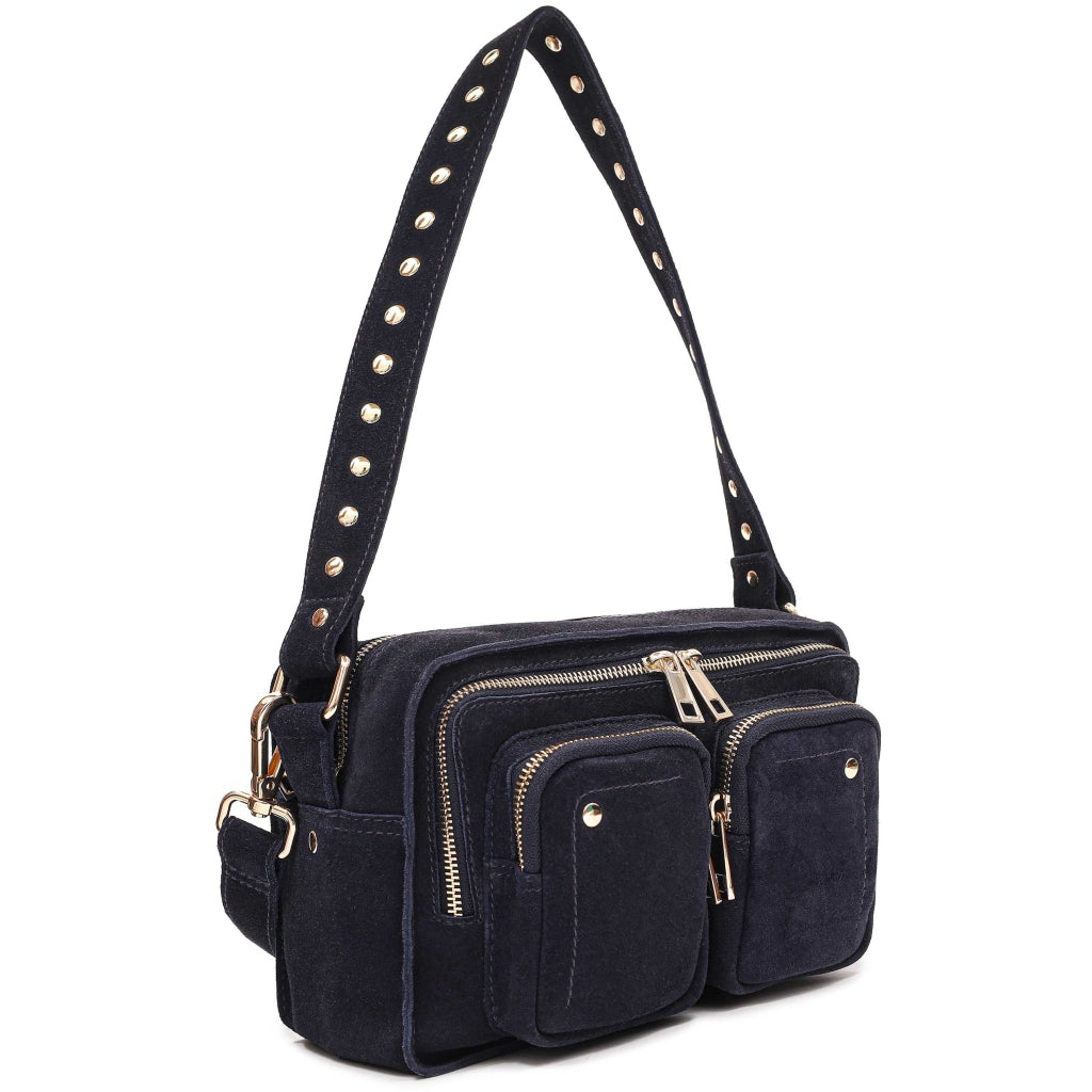 Ellie Suede - Navy med guld