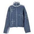 Iben Zip Jacket - Blue With White