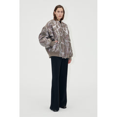 Volominous Bomber Jacket - Abstract Foliage