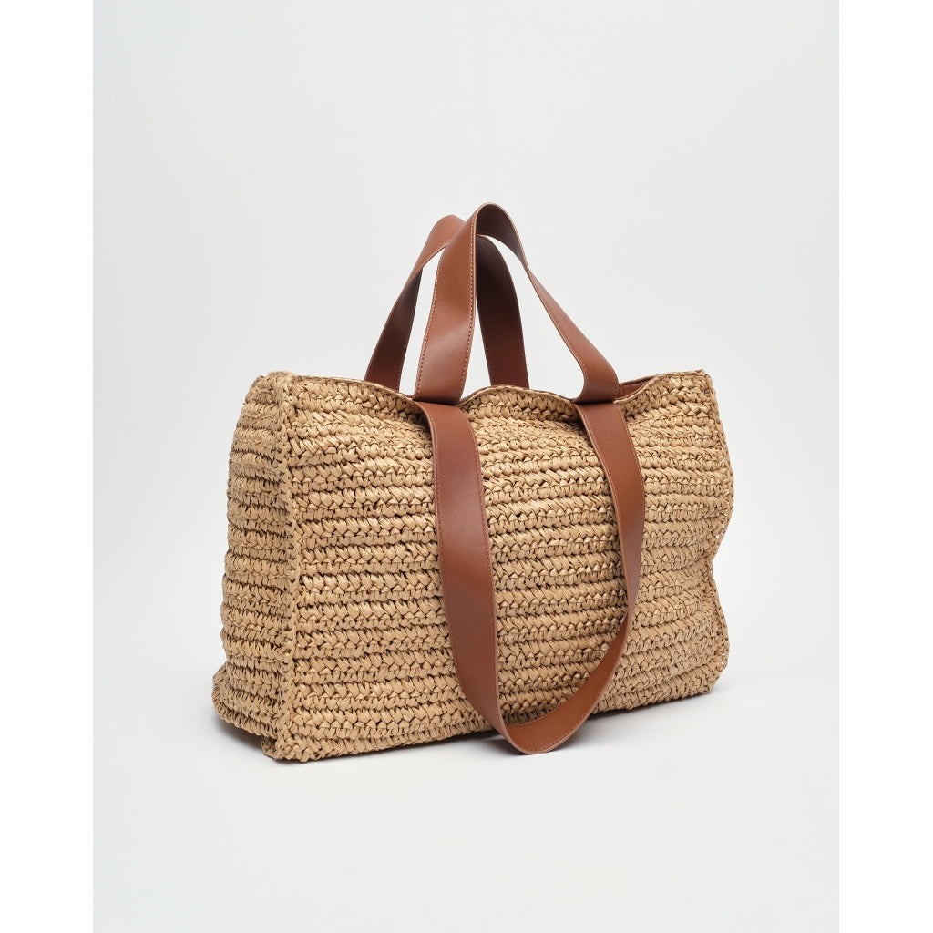 Shopper Raffia - Ljusbrun