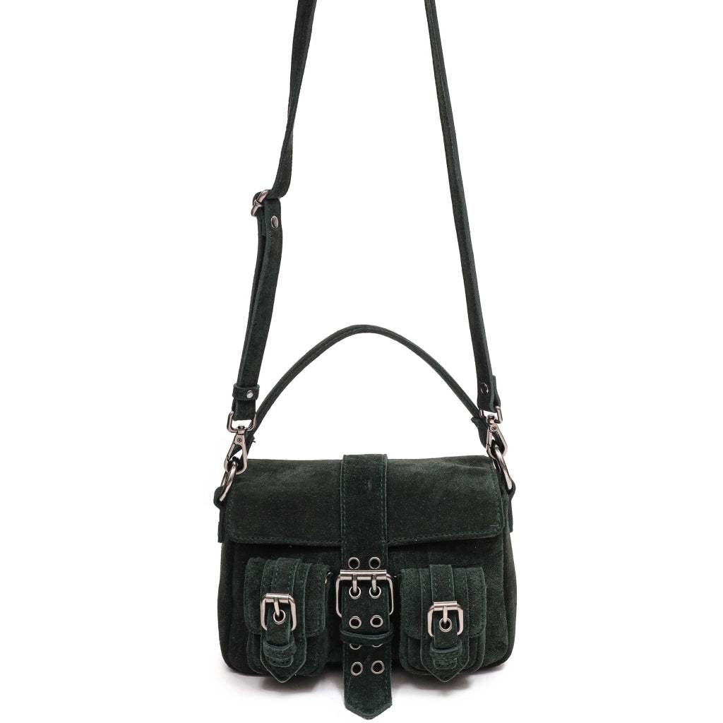 Small Honey Buckle Suede - Dark Green