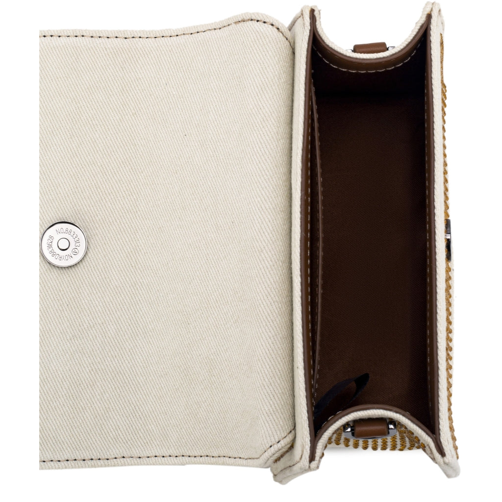 HVISK Crane Embellished Denim - Pale Flax