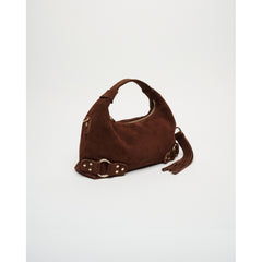Dandy Fringe Suede - Dark Brown W. Gold