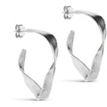 Scarlet Small Hoops - Silver