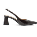 Biamaralyn Slingback Patent - Brown
