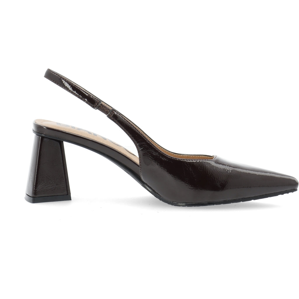Biamaralyn Slingback Patent - Brown